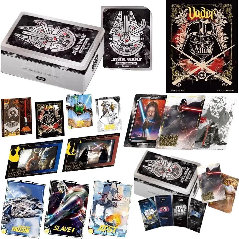 

Карты Disney «Звездные войны», серия 2, коллекционные карточки глобального искусства из фильмов, новые редкие классические персонажи, периферийные устройства для фильмов, подарки, игрушки