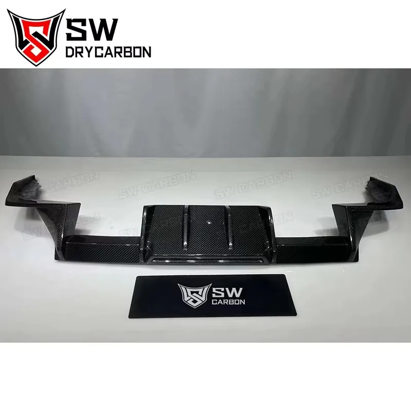 Dry Carbon Fiber R44 Style Rear Diffuser for BMW G87 M2 Coupe Rear Bumper Splitter Under Spoiler Body Kit