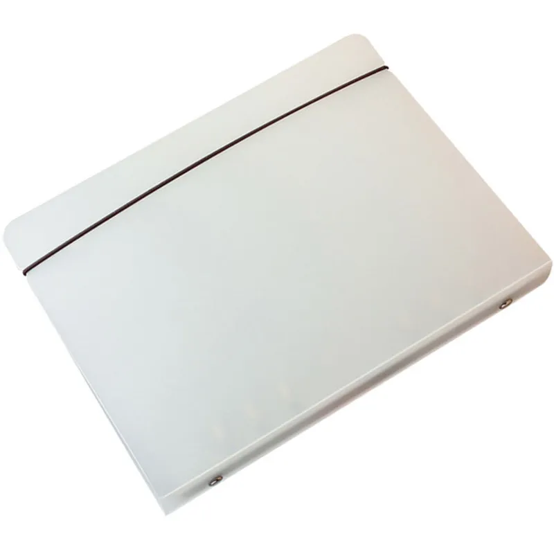 

Прозрачная папка-скоросшиватель формата А5 (236x18x4 см) с круглыми пластиковыми кольцами, надежный держатель страниц, органайзер для документов для офиса