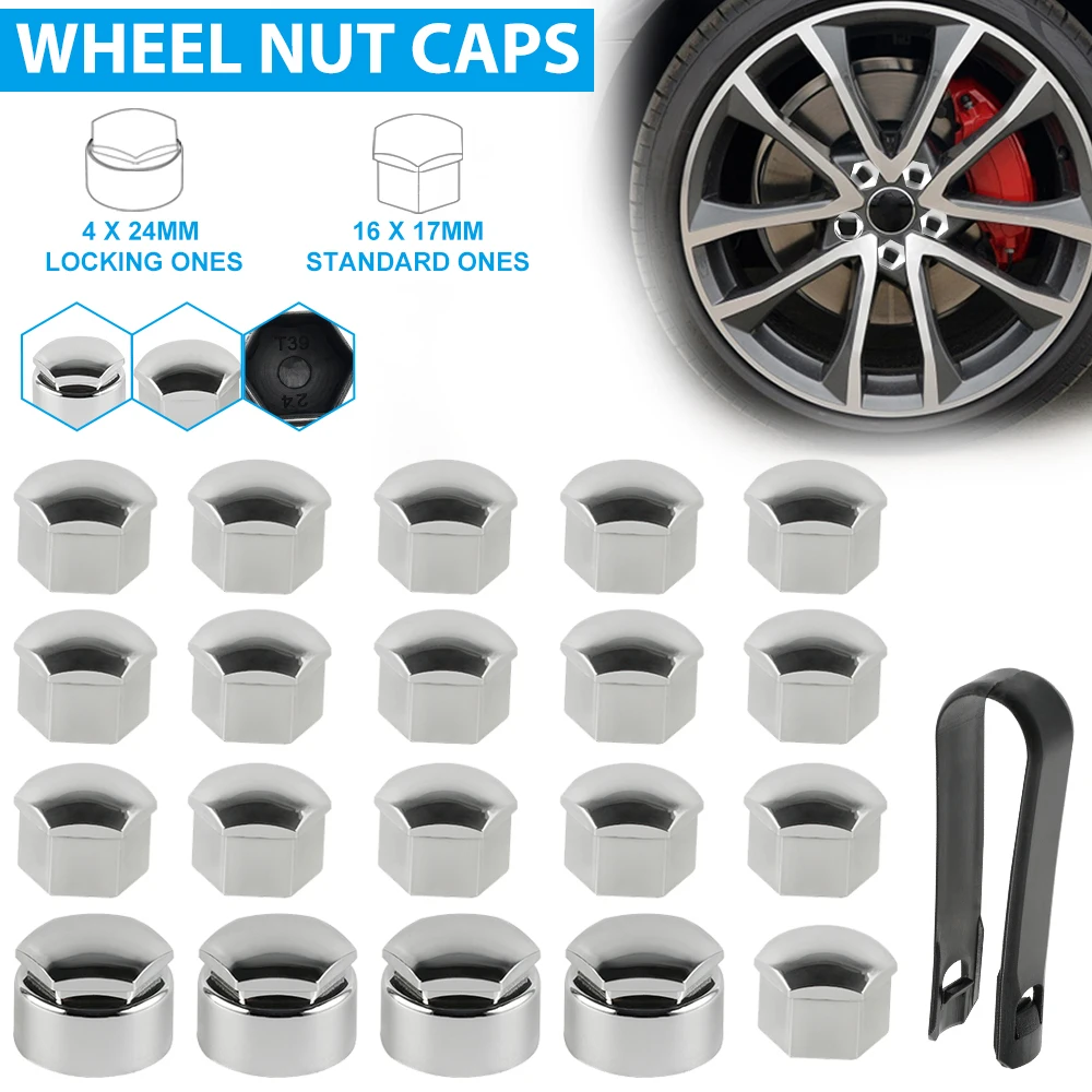 17mm Car Wheel Nut Caps Bolt Covers Universal for BMW for VW for Audi for Fiat for Ford for Opel for Nissan for SEAT for Skoda view 2