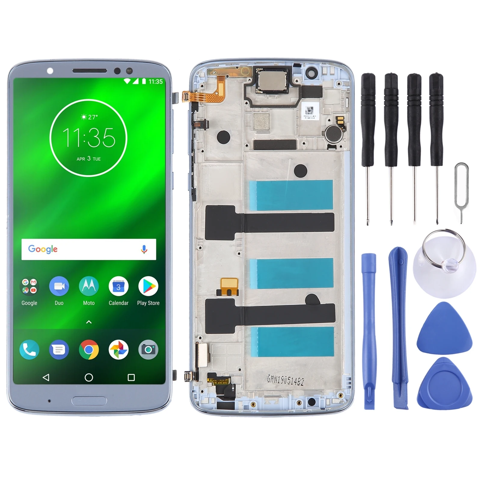 LCD Screen for Motorola Moto G6 Plus Digitizer Full Assembly with Frame Display Phone LCD Screen Repair Replacement Part