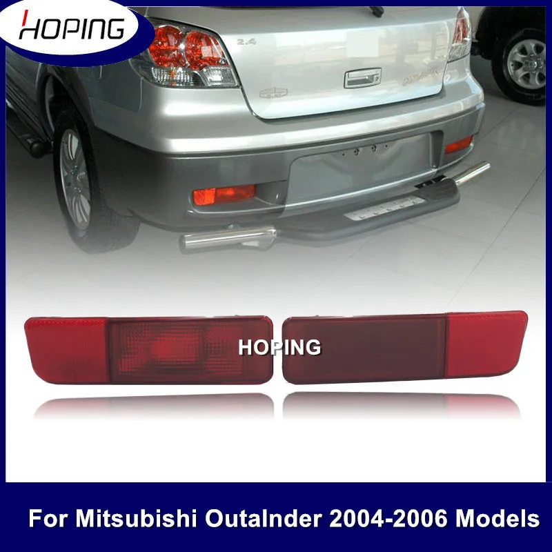 Hoping  Rear Bumper Refllector Lights For Mitsubishi Outlander 2004 2005 2006 Rear Fog Light Fog Lamp