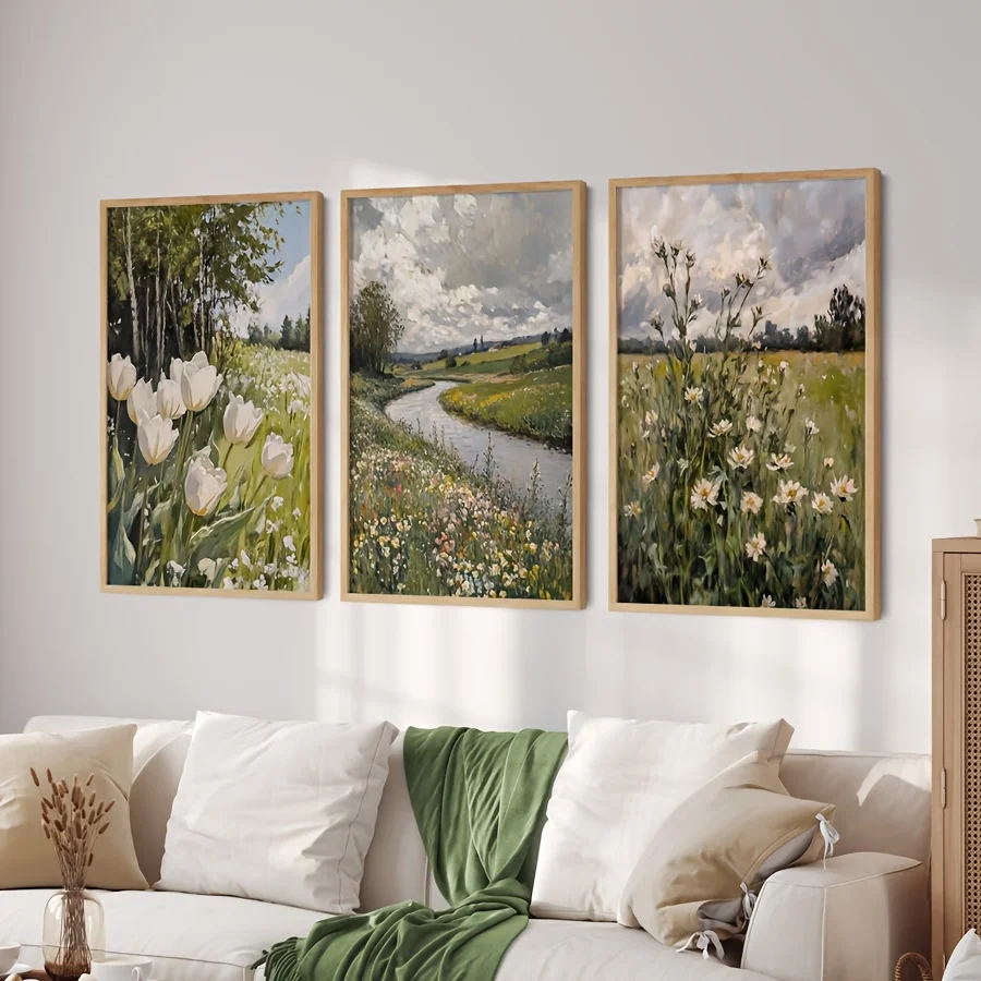 Moody Spring Print Spring Wall Art Vintage Spring Prints Countryside Decor Posters Dark Home Decor