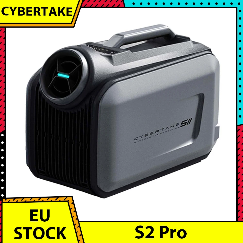 Climatiseur portable d'extérieur CYBERTAKE S2 Pro, refroidissement et chauffage rapides, système de drainage actif, 6 modes de fonctionnement