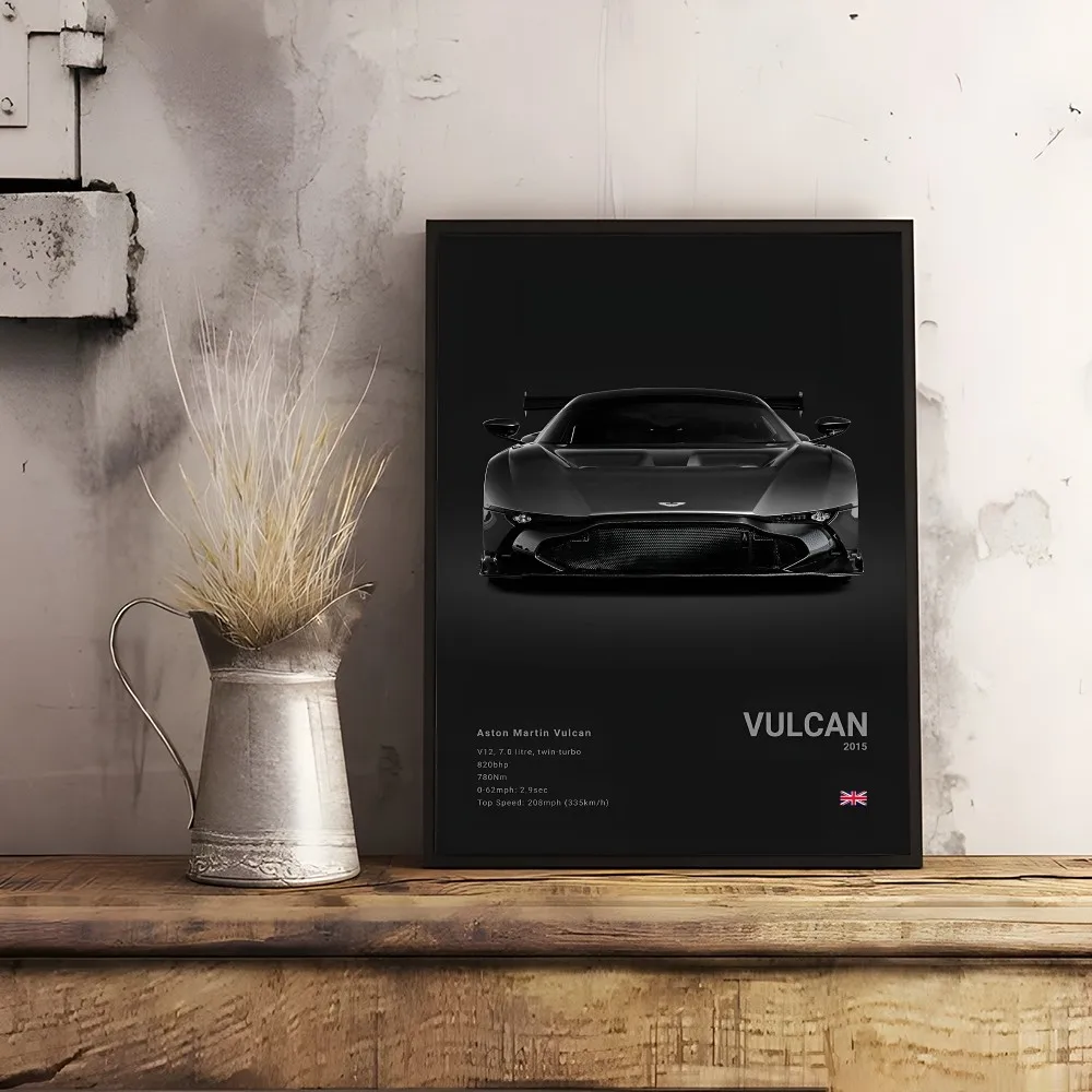 sports A-Aston M-Martin Supercar sopter DB11 9 5 S Ventage S Vulcan vantage Poster Home living room Wall Art Garage Room Decor