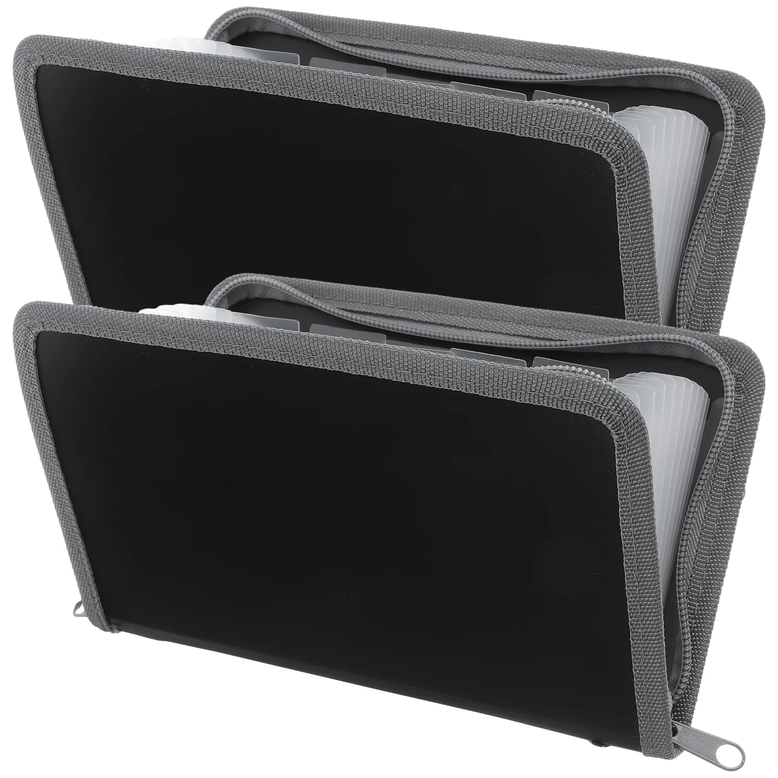 2 Pcs File Folder Holder Bill Accordion Bag Paper Organizer Portable Storage Multi