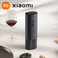 New Xiaomi Mijia Electric Wine Opener Battery Automatic Bottle Cap Opener for Red Wine Beer with Foil Cutter Kitchen Accessories