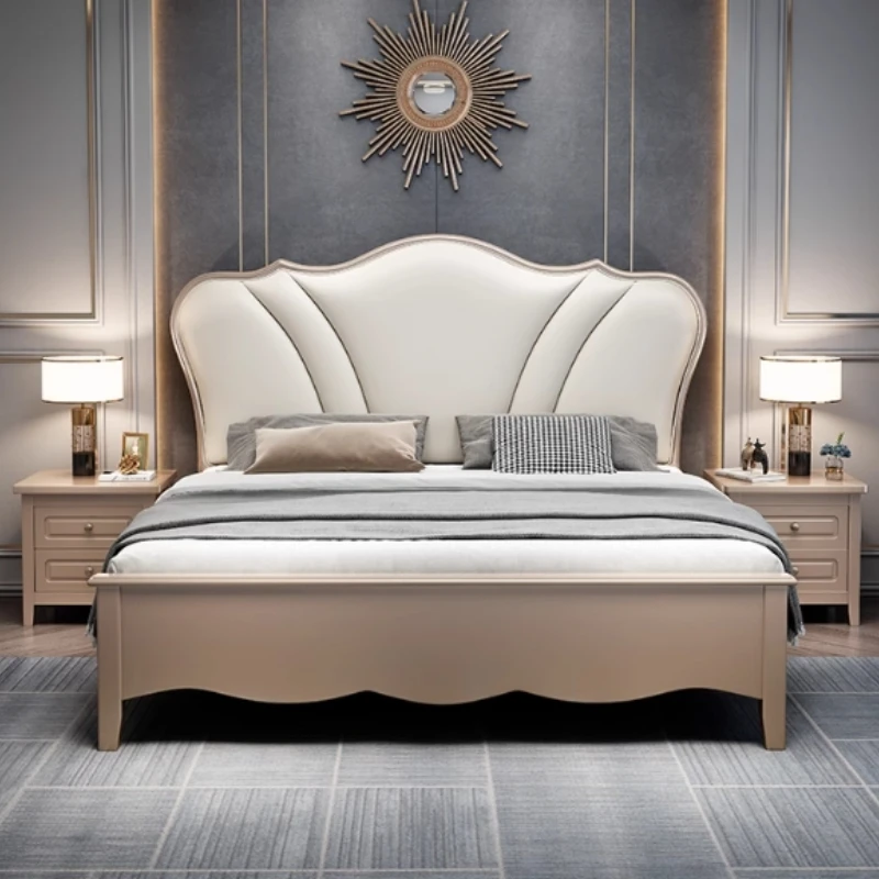 

Wooden Queen Double Bed Frame Pretty Unique Luxury King Size Double Bed Princess Modern Letto Matrimoniale Bedroom Furniture