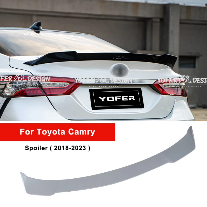 

Yofer trd sports primer Car modified Spare Parts universal rear diffuser accessories trunk spoiler for Toyota camry