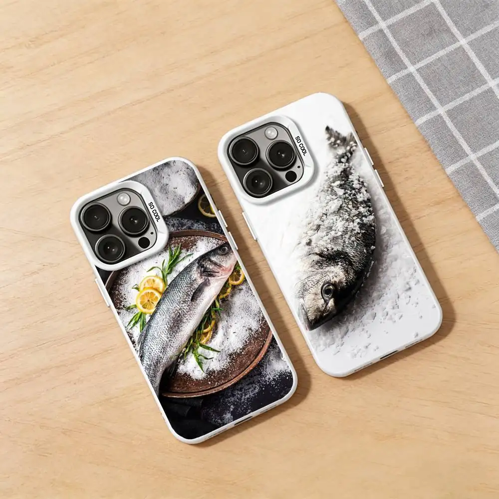 

Salted Fish Phone Case for iPhone 17 16 Pro Max Air 15 14 Plus 12 11 Soft Shockproof Cover