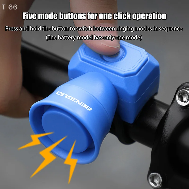 120dB MTB Mountain Bike Warning Safety Ring Waterproof Bell Bicycle Electric Bell Bike USB Charging Horn Cycling Accessories - Image 4