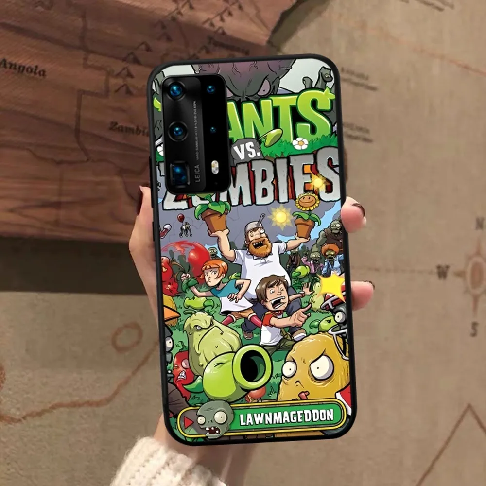 Game Plants Vs Z-Zombies Phone Case For Huawei P 8 9 10 20 30 40 50 Pro Lite Psmart Honor 10 lite 70 Mate 20lite