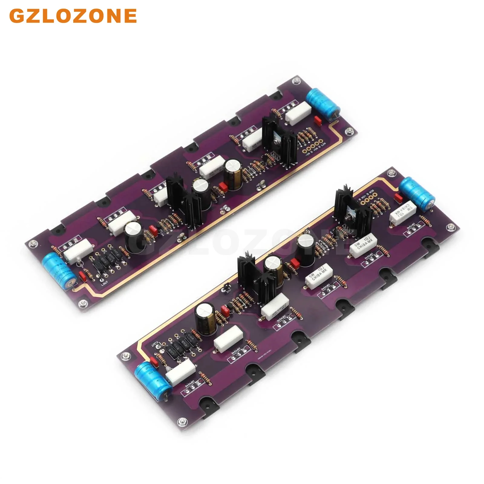 2CH PASS A5 Power Amplifier HI-END Purple Gold PASS Aleph-5 FET A5 Pure Class A Power Amplifier DIY Kit/Finished Board 60W+60W