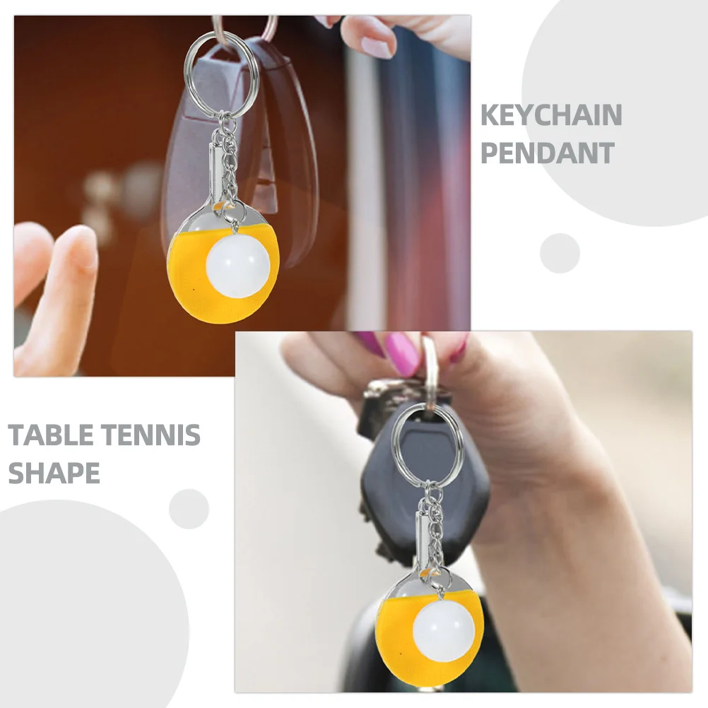 

2 шт., набор ключей для настольного тенниса, маленькие мини-декоративные подвески для рюкзака, аксессуары, спортивные тематические брелоки, подарки