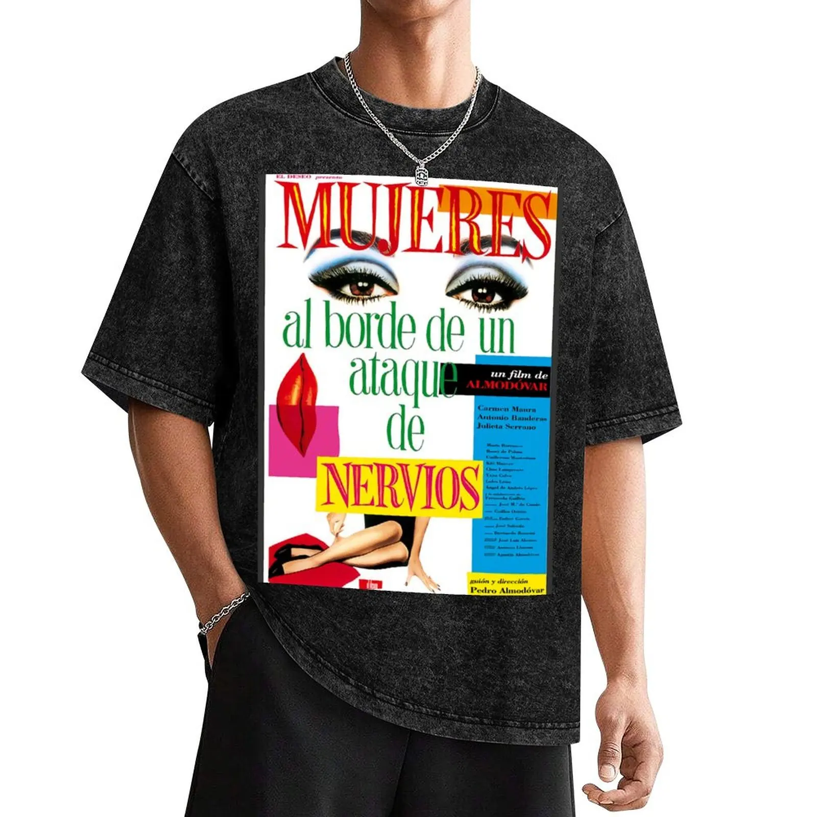 

Women On The Verge Poster T-Shirt oversize t-shirts man vintage graphic tee Men's t-shirts