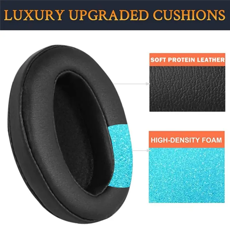 B86B 1Pair Ear Pads Cushion Replacement for Sony WH-CH700N MDR-ZX780 MDR-ZX770 Headphones Memory Foam Leather - view 2