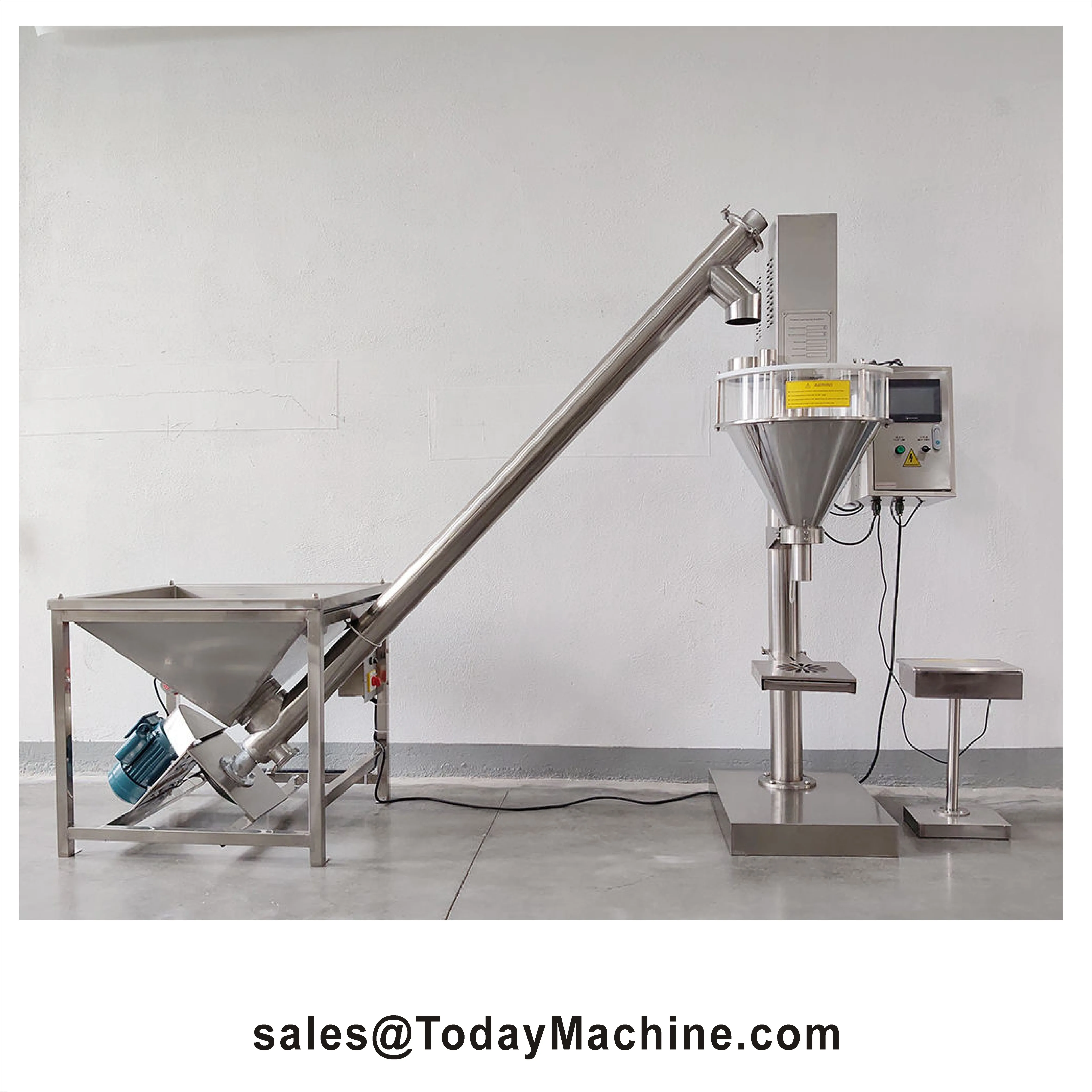 Semi-Automatic Seasoning Powder Quantitative Weighing Filling Machine Packaging Machinery with Glass Material