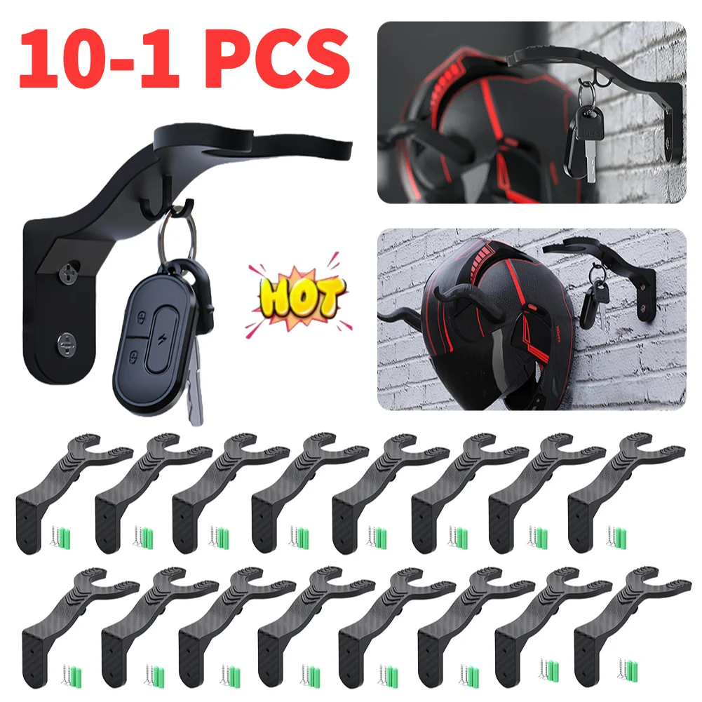 

10-1 шт. крючки для мотоциклетного шлема, многоцелевой домашний держатель для багажа, куртки, настенные крючки, вешалка для шлема, подставка