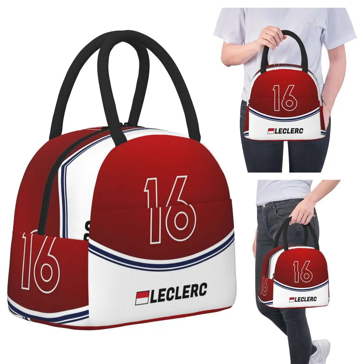 

F1 2018 - # 16, изолированная сумка для обеда Leclerc для женщин, офисный холодильник, термосумка для еды, портативный контейнер для ланч-боксов