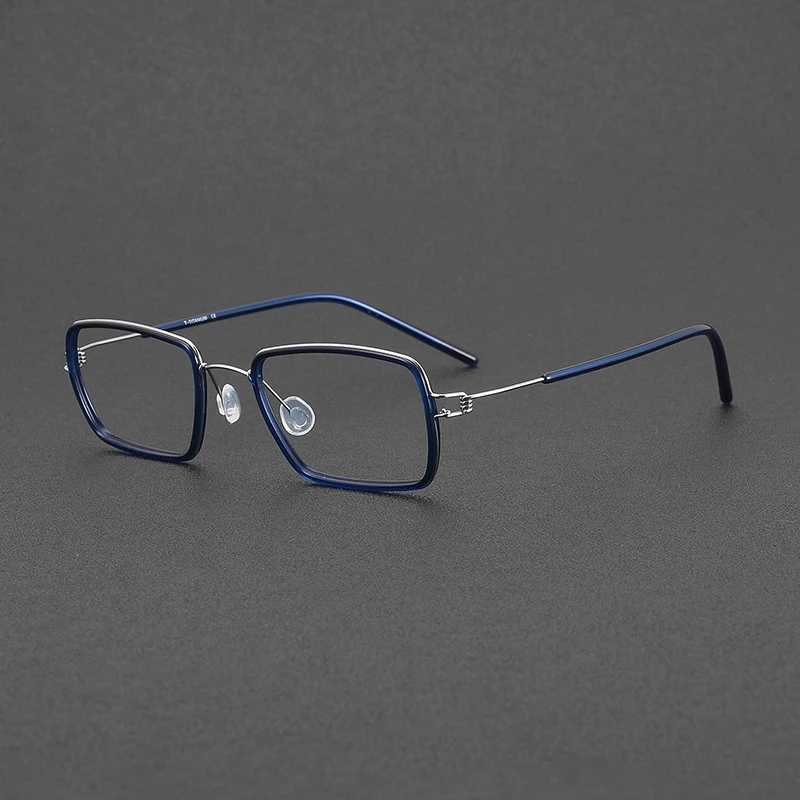 

2025 New Pure Titanium Optical Eyeglass Frame Ultra Light Business Square Men's Eyeglass Frame Optical Prescription Glasses