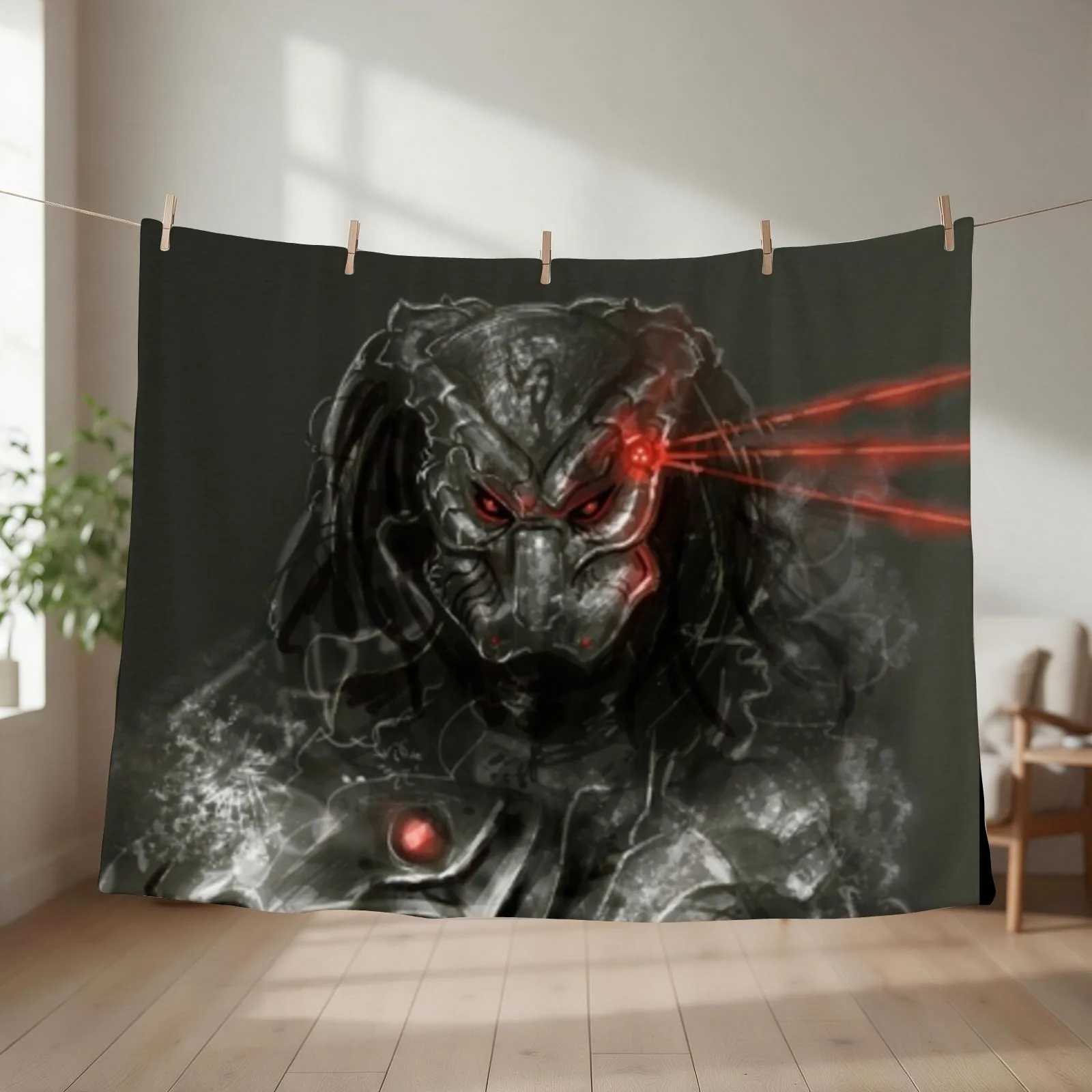 PREDATOR Throw Blanket couch cozy soft plush fuzzy picnic outdoor blanket