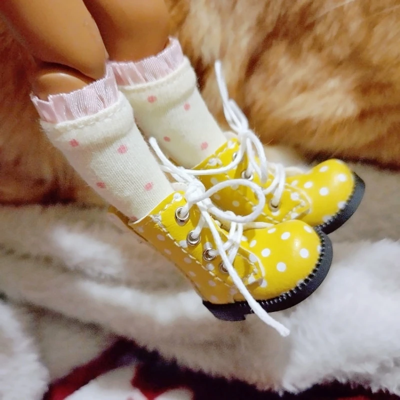 Tilda รองเท้าบูท1/8สำหรับตุ๊กตา blythe pullip รองเท้าบู๊ทเล่นหิมะหนังสำหรับฤดูหนาวขนาดเล็กสำหรับตุ๊กตา blyth สำหรับของเล่นตุ๊กตา