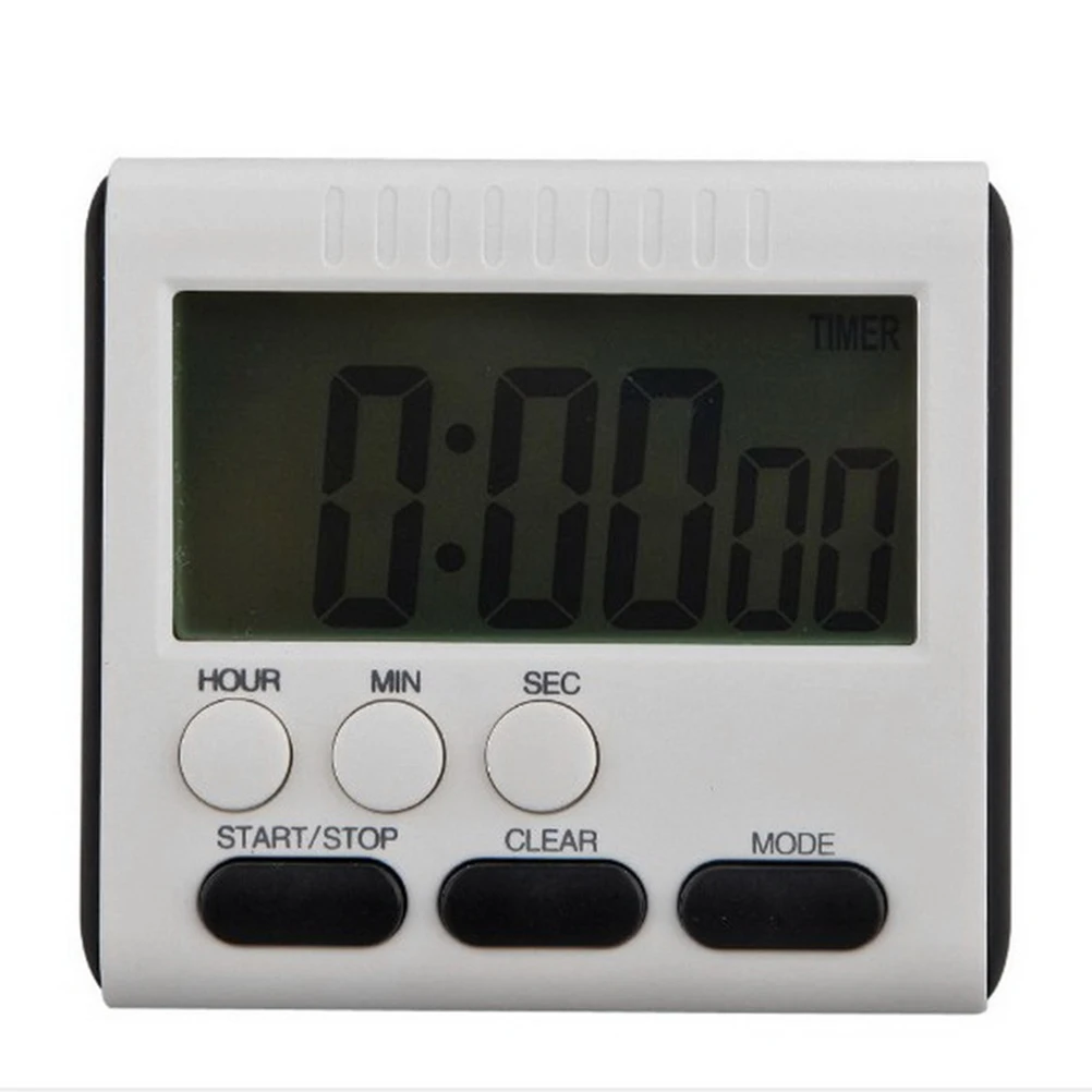 

Digital Kitchen Timer Loud Alarm Large Lcd Display Cooking Reminder Magnetic Wall Mount Timer For Scheduling Black