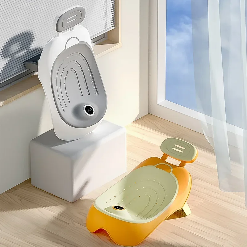 Warm Shower Rack and Shower Net Can Sit and Lie Down for Babies. Non Slip Shower Folding Bath Bed with Support Bracket