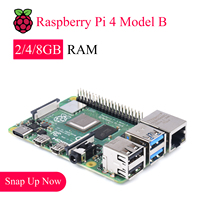 Original Raspberry Pi 4 Model B Development Board Kit RAM 2G 4G 8G 4 Core CPU 1.5Ghz 2.4G&5G WiFi Bluetooth 5.0 With Accessory K