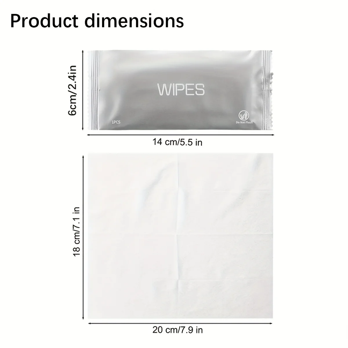 20pcs individually wrapped wipes, disposable, portable wipes, travel, camping, fitness, toilet - view 5