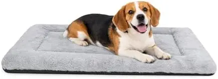 

Washable Dog Bed for Crate – Soft Non-Slip Pad for Medium/Large Dogs, 36"x23", Gray