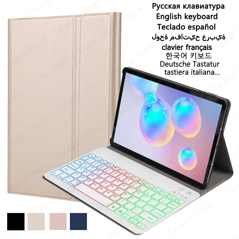 

Cover for Funda Lenovo Tab M10 HD 2nd Generation 10.1 inch TB-X306F TB-X306X Rainbow Backlight Keyboard Case Funda Teclado