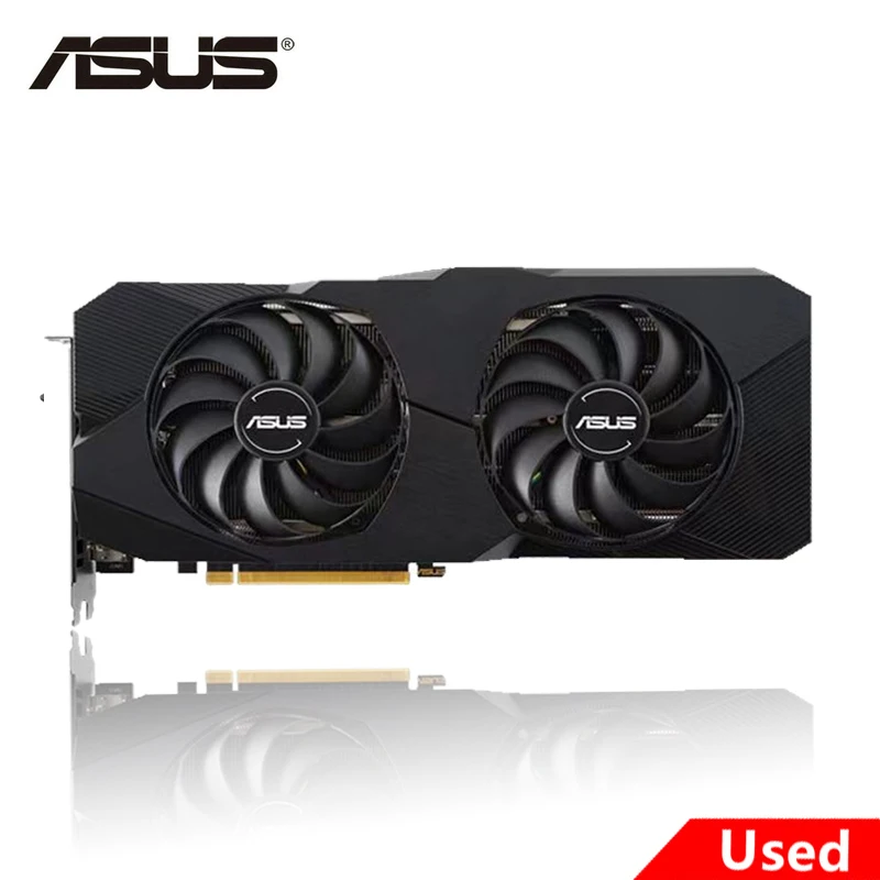 Used ASUS Graphics Cards AMD RX 5600 XT 6GB GDDR6 Mining GPU Video Card 192Bit TUF3 RX5600XT