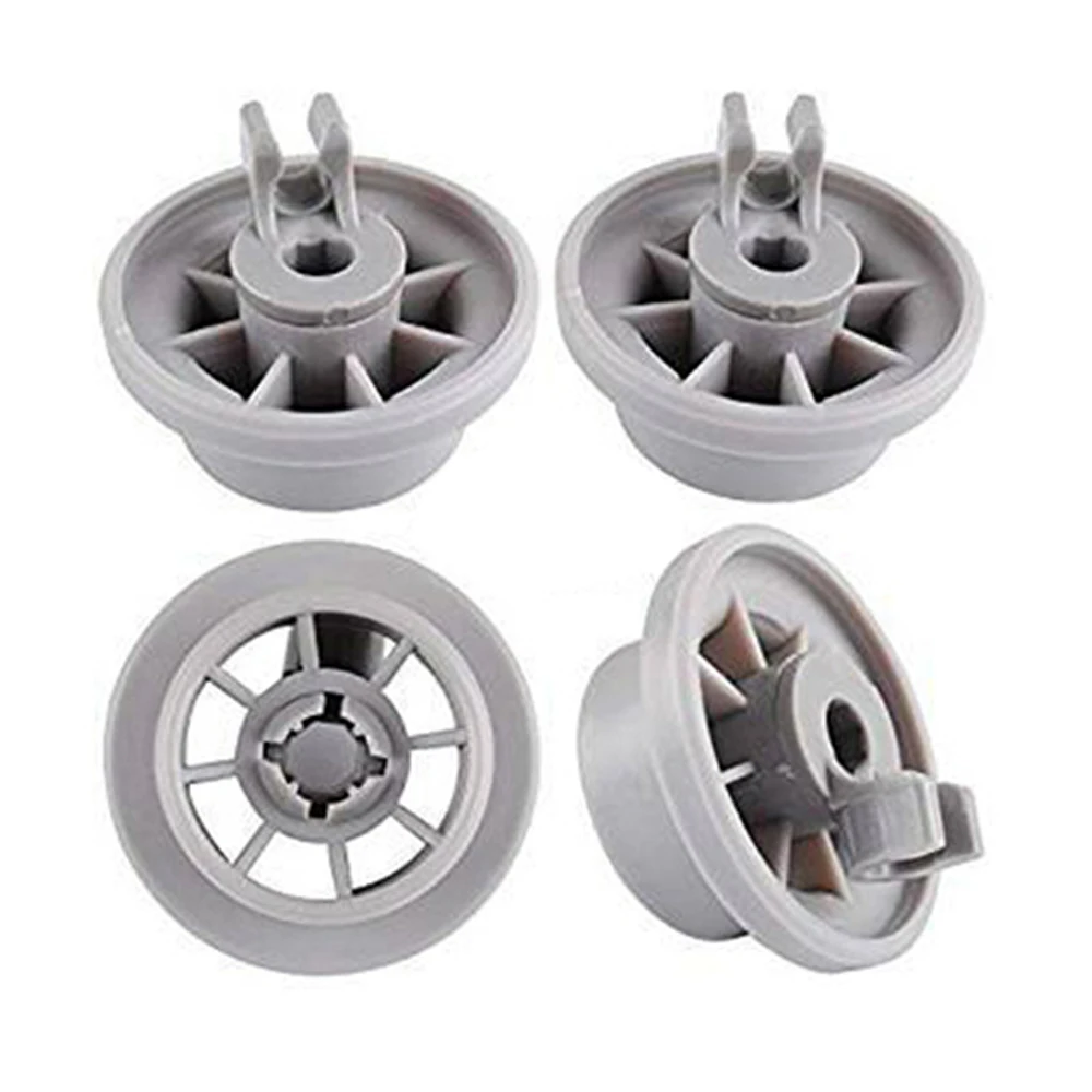 4pcs Dishwasher Wheels For Bosch/Siemens/Neff Dish Washing Machine Rack Basket Wheels Replacement Parts Accessories