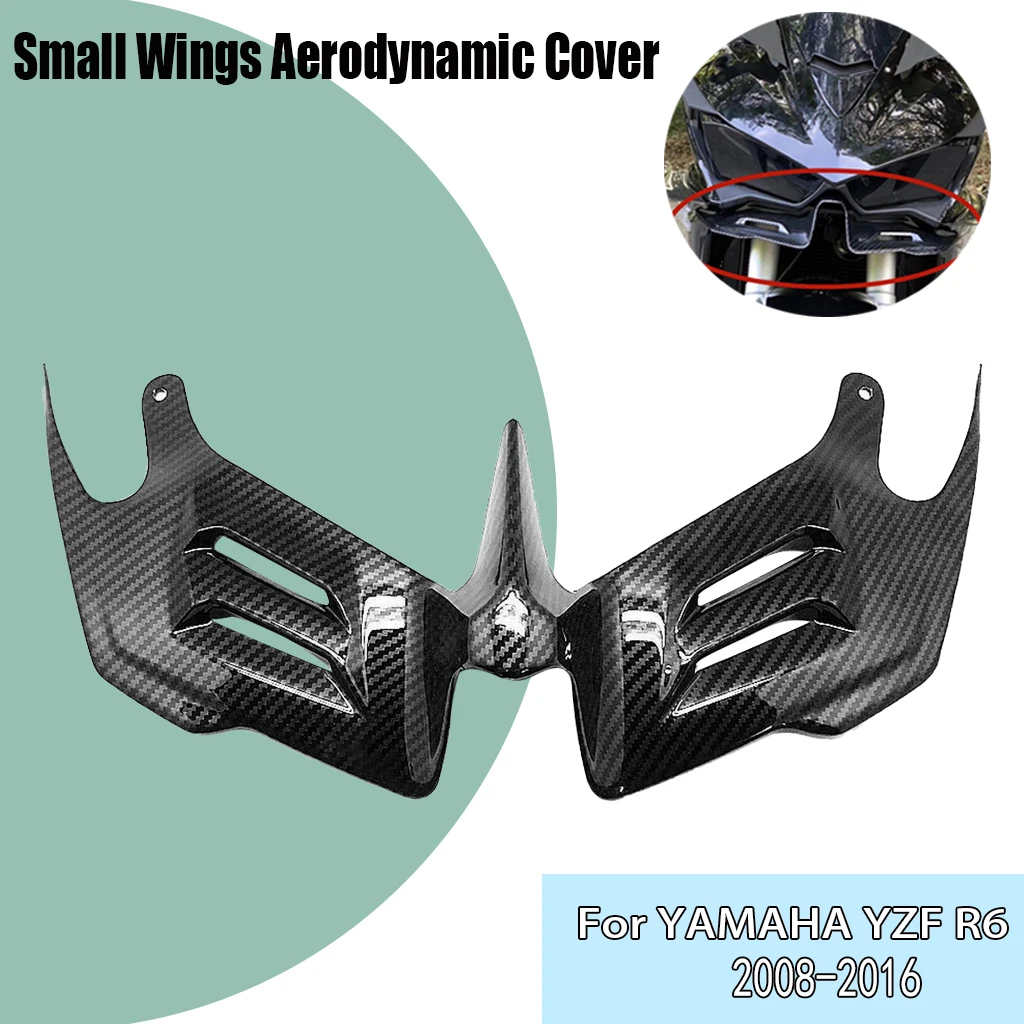 

Motorcycle Front Wings Aerodynamic Protection Cover For YAHAMA YZF R6 YZF-R6 YZFR6 2008-2016 ABS Front Winglets Fairing Parts