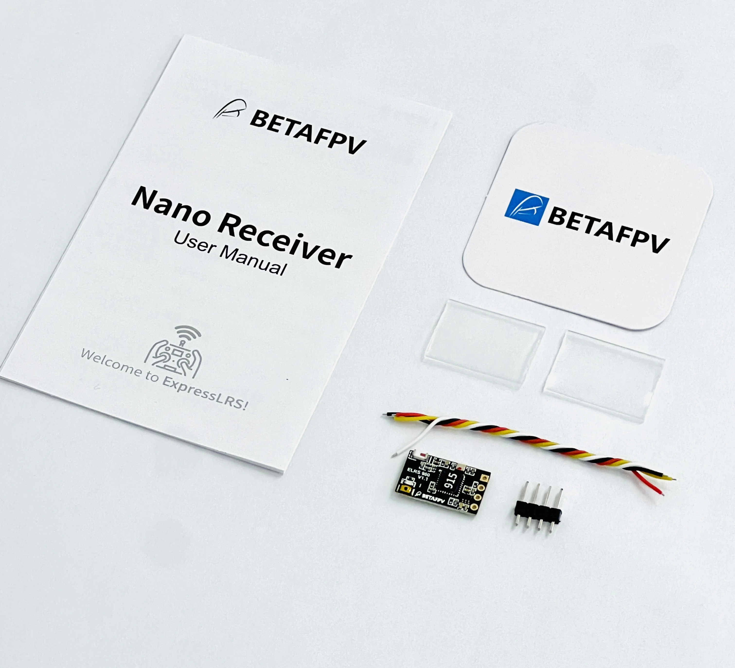 BETAFPV ELRS Nano Receiver ExpressLRS 2.4G / 915MHz Nano RX Long Range Receiver for FPV Long Range Racing Drone