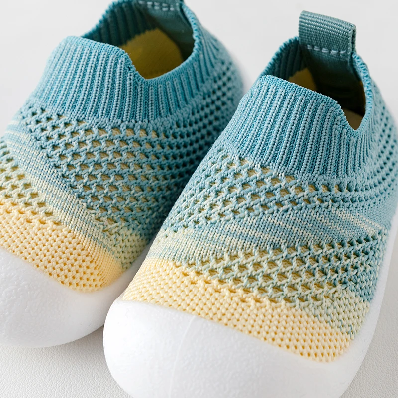 2024 Spring Autumn Baby First Walker Light Weight Breathable Mesh Anti-Slip Toddler Shoes Girls Boys 0-3Y Casual Sneakers