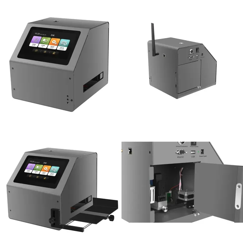 for TIJ Desktop OM1 Inkjet Printer Valid Period Batch Coder Concave Character Marking Machine