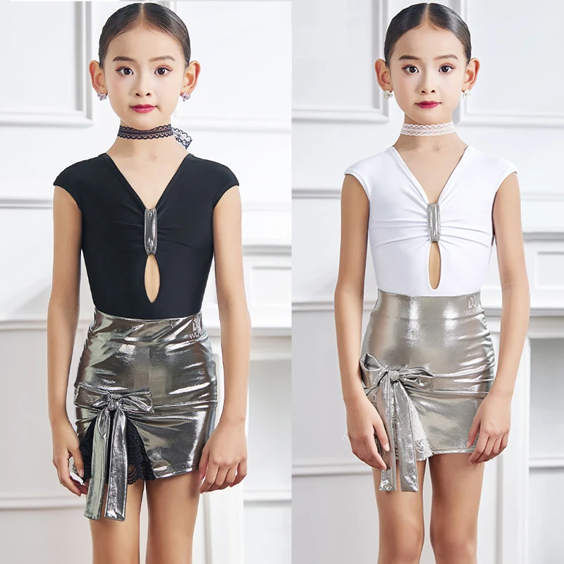 

Fashion Girls Latin Dance Clothing Summer Kids Rumba Latin Dance Suits Children'S Latin Dance Competition Costumes SL15468