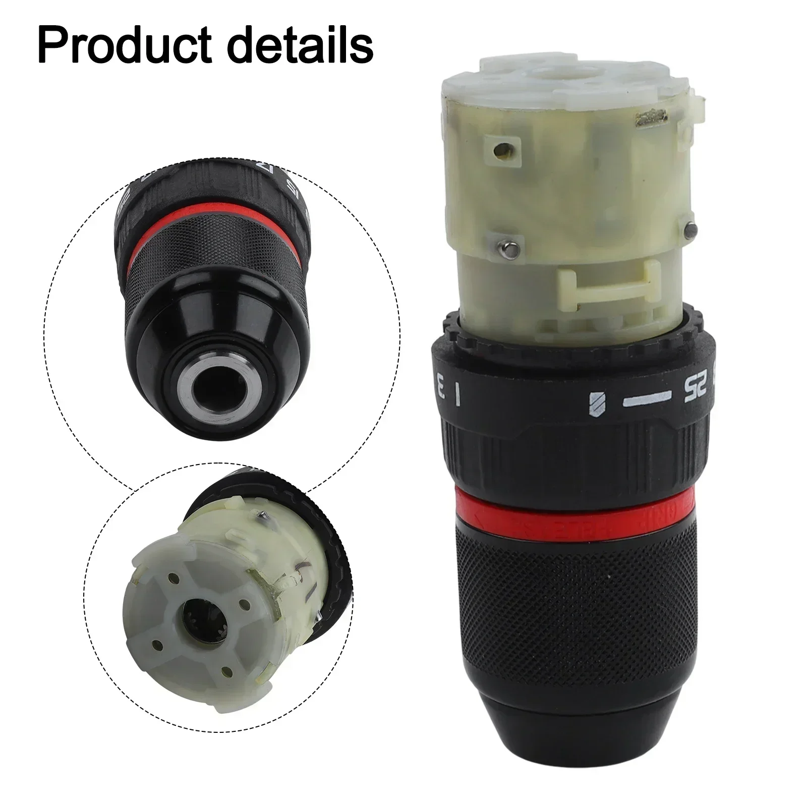 As Picture Drill Gearbox 12 Teeth Gear Compatible With Power Tools Easy Installation Metal Material For Power Tools