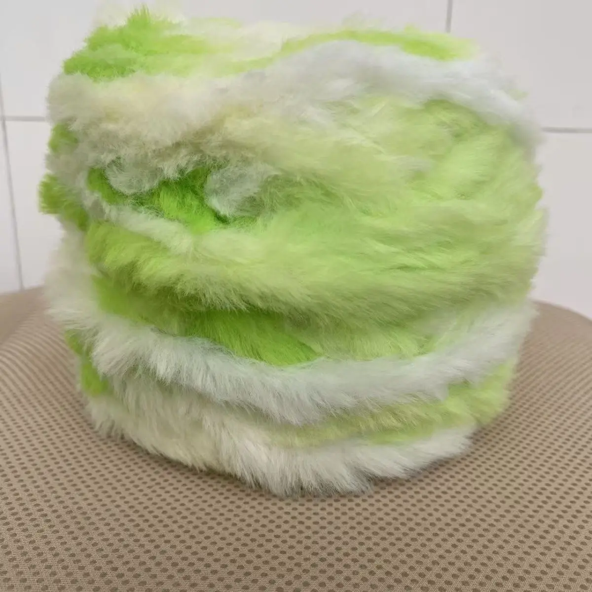 فرو المنك الشعر الطويل اليدوية الصوف أرنب الصوف الصوف الموضوع تقليد الفراء الموضوع الصوف محبوك Diy100gThread الكرة أفخم الموضوع #1