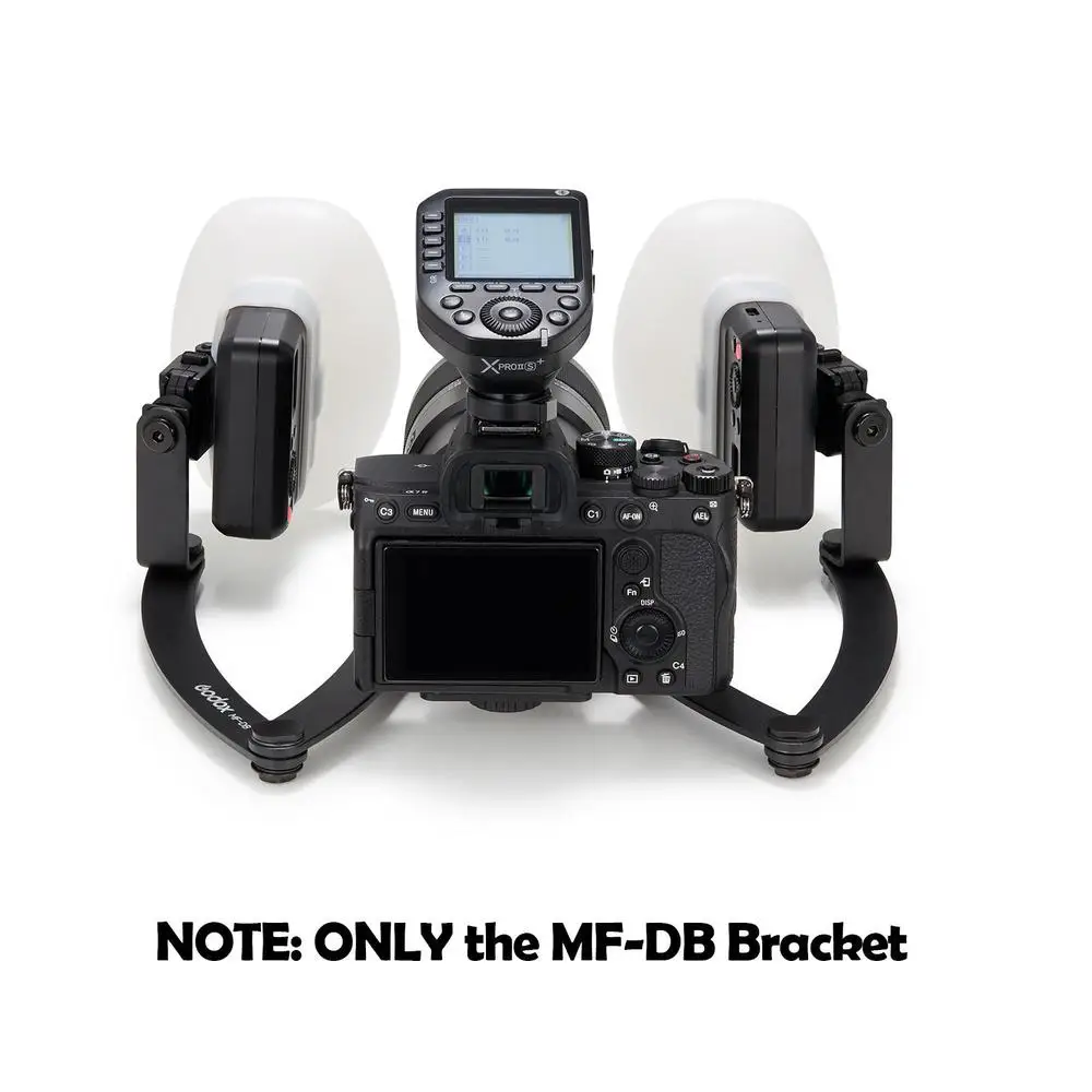 GODOX MF-DB MF-DD دعامة فلاش مرنة لتصوير الأسنان Godox MF12 Flash Macro متوافقة مع كاميرات Nikon/Sony DSLR