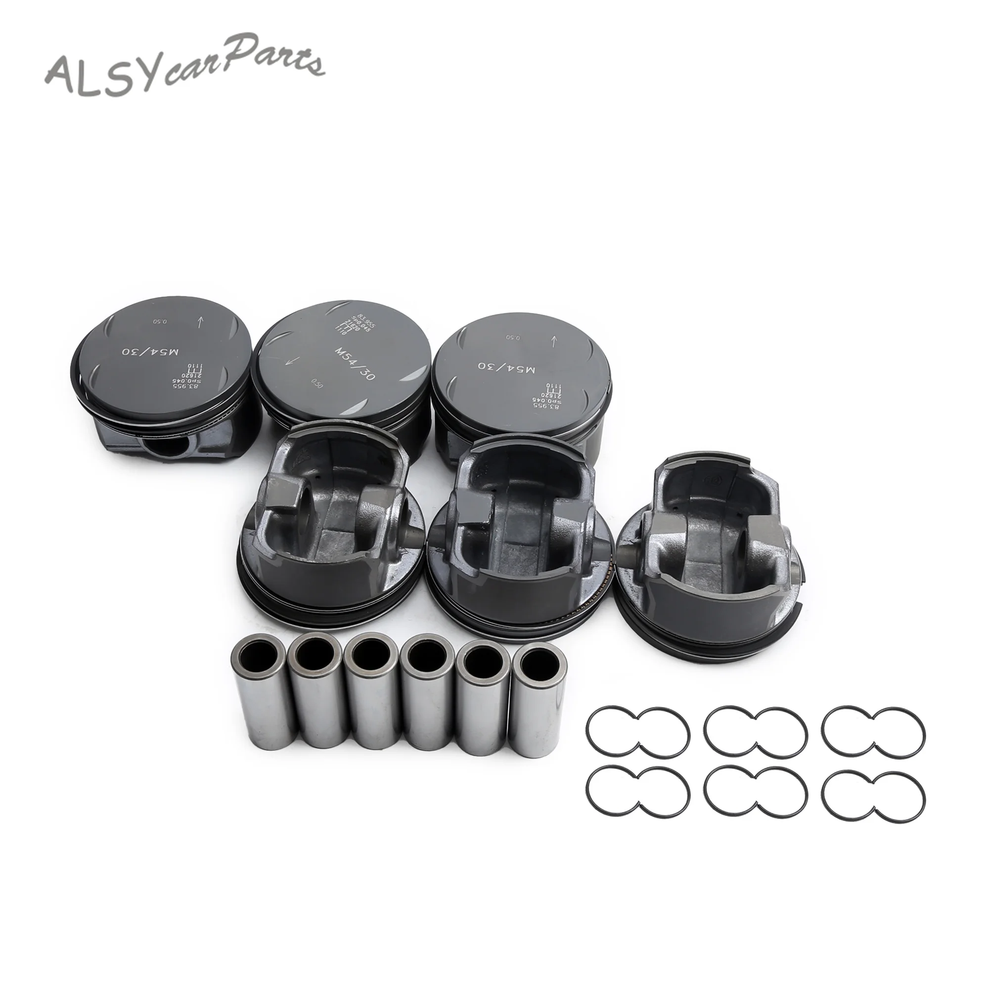 

Car Engine Pistons 6PCS Size 84.50mm 22mm M54B30 3.0T For BMW X3 X5 Z3 Z4 E46 E53 E83 E85 E66330i 330Ci 330xi 530i 3.0i