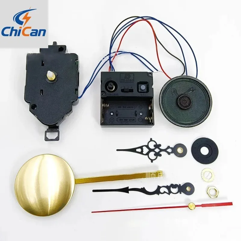 

【Hot】Silent Pendulum Wall Clock Music Box Set Wall Clock Mechanism Movement Machine Quartz Watch Report Punctually Access