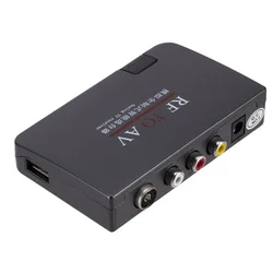 RF To AV Converter Channel Selector Channel Extender Cable TV To Projection TV Video Port Supports Full Standard