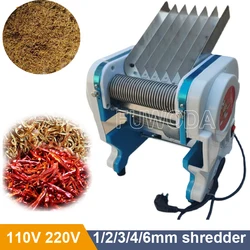 1-6mm Herbal Tea Leaf Cutter Machine Lemongrass Seaweed Herb Cutting Machine Dried Pepper shredded Machine