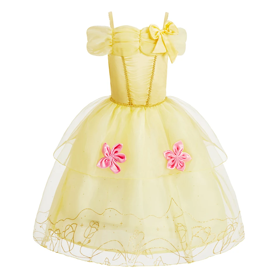 Rapunzel Bell Cosplay Costume para crianças, Roupas de carnaval, Vestidos de luxo, Festa extravagante, Natal, Carnaval, Crianças, Arlo