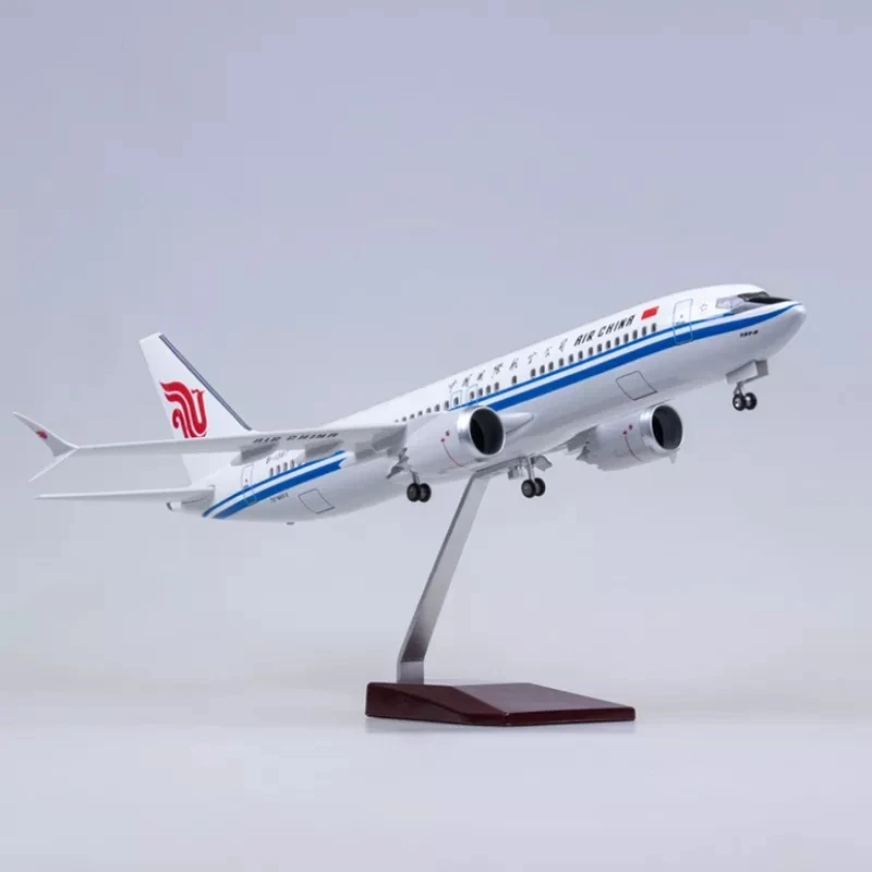 

B737 MAX Aircraft Air China Airways 1/85 Scale W Light and Wheel Resin airplanes decoration home Model Aviation Enthusiast Gift