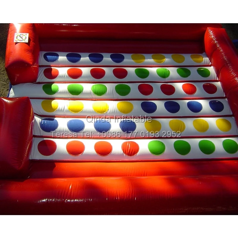 5*5M Inflatable Twister Game Inflatable Right Foot And Left Hand Games Twister Mattress For Outdoor Event