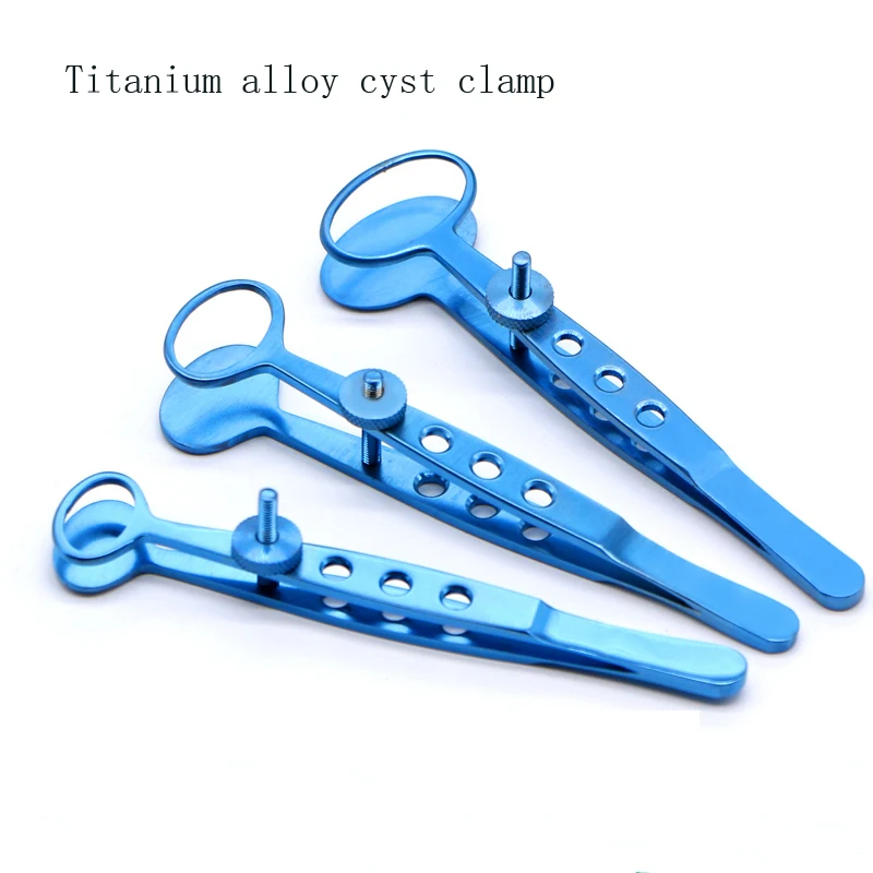 Titanium alloy cyst clamp ophthalmic instrument transfer tool Double eyelid meibomian gland cyst forceps Granuloma clamp